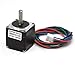 Iverntech Nema 11 Stepper Motor 28mm Body 1.8 Stepper Angle 0.8A 2 Phase 4-Lead with 50CM Cable for 3D Printer, CNC Machine and Robotics