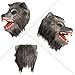 PartyHop Werewolf Mask Scary Latex Full Head Scary Horror Mask Fancy Dress for Halloween Carnival Costume Party