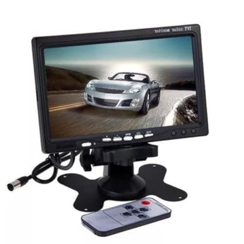 Monitor 7 Polegadas LCD Portátil Compatível Com Câmera De Segurança Com Suporte Veicular Para Câmera