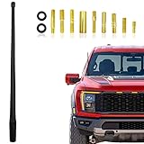 13 Inch Flexible Rubber Antenna Replacement for Wrangler JK/JL, Chevy Silverado & GMC Sierra Denali, Ford 150 (2009-2022) Most Car Models
