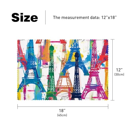 Set de table Tour Eiffel tissu Oxford pour l'amour de Paris