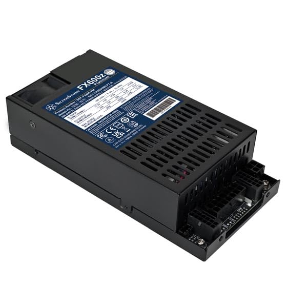 Silverstone Technology FX600z Platinum, Cybenetics Platinum 600W Vollmodulares Flex ATX-Netzteil, SST-FX600-PM