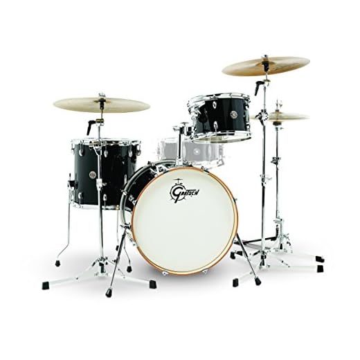 Gretsch Drums CT1 J403PB Gretsch CT1-J403-PB Catalina Club 3 Piece Shell Pack 14x20 Bass, 8x12 Suspended, 14x14 Floor Tom Piano Black