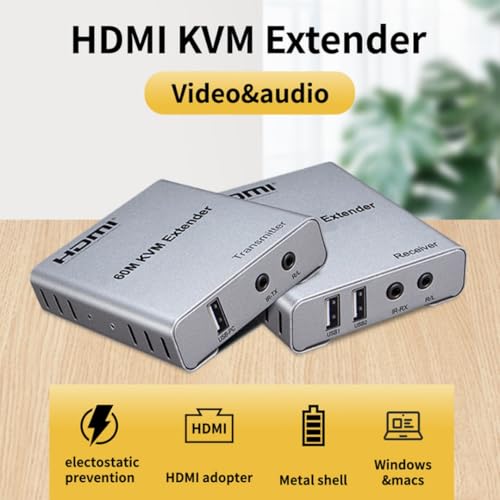 Extensor KVM HDMI para controlar el ordenador desde el salón a 60 metros 4