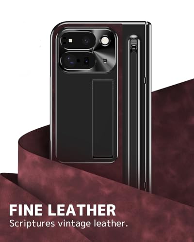 Étui Google Pixel 10 Pro avec stylet NINKI coque rose rouge béquille - 5