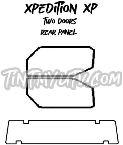 2024 and Newer Polaris Xpedition ADV (2 Door + Bed Cap) UTV Precut Window Tint Kit (35, Carbon)