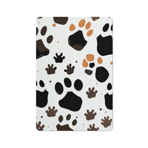 Impressions de pattes d'animaux pour déco murale de restaurant et bar