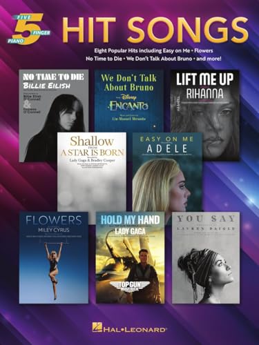 Hit Songs for Five-Finger Piano - Songbook with Five-Finger Arrangements, Lyrics, and Optional Duet Parts