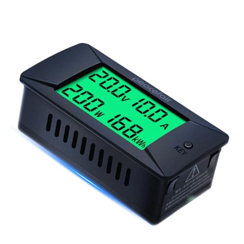 Jadeshay Multimeter Digital Voltmeter Amperemeter, DC Voltmeter Amperemeter Batterie Tester 0~300A/300V Power Energy Watt Meter PZEM-025(50A)