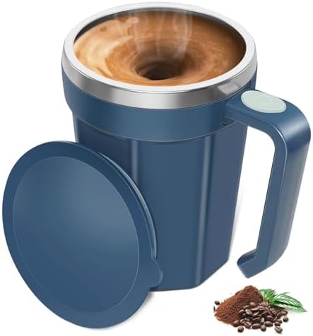 Self Stirring Coffee Mug, 18 oz Self Stirring Mug with Lid, Self ...