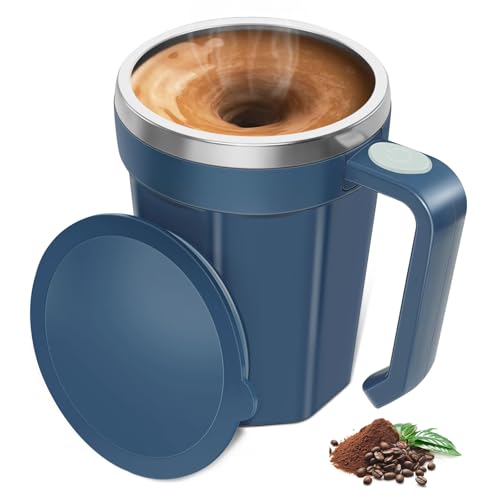 Self Stirring Coffee Mug with Lid (18 oz)