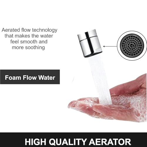 Image of ESOW Kitchen Drinking Water Faucet, 100% Stainless Steel, Swan Neck Tap Basin | Sink Faucet 360 Swivel | Table Top Pillar Cock | Tap Sink for Home, Bathroom & Office (Alive)