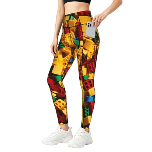 Leggings con bolsillos para mujer pantalones de entrenamiento cómodos