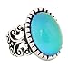 MOJO JEWELRY Vintage Retro Color Change Mood Ring Oval Emotion Feeling Changeable Ring for Women MJ-RS003