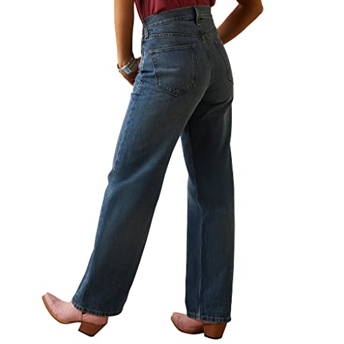 Ariat Women's Ultra High Rise Tomboy Wide Jean Moana4