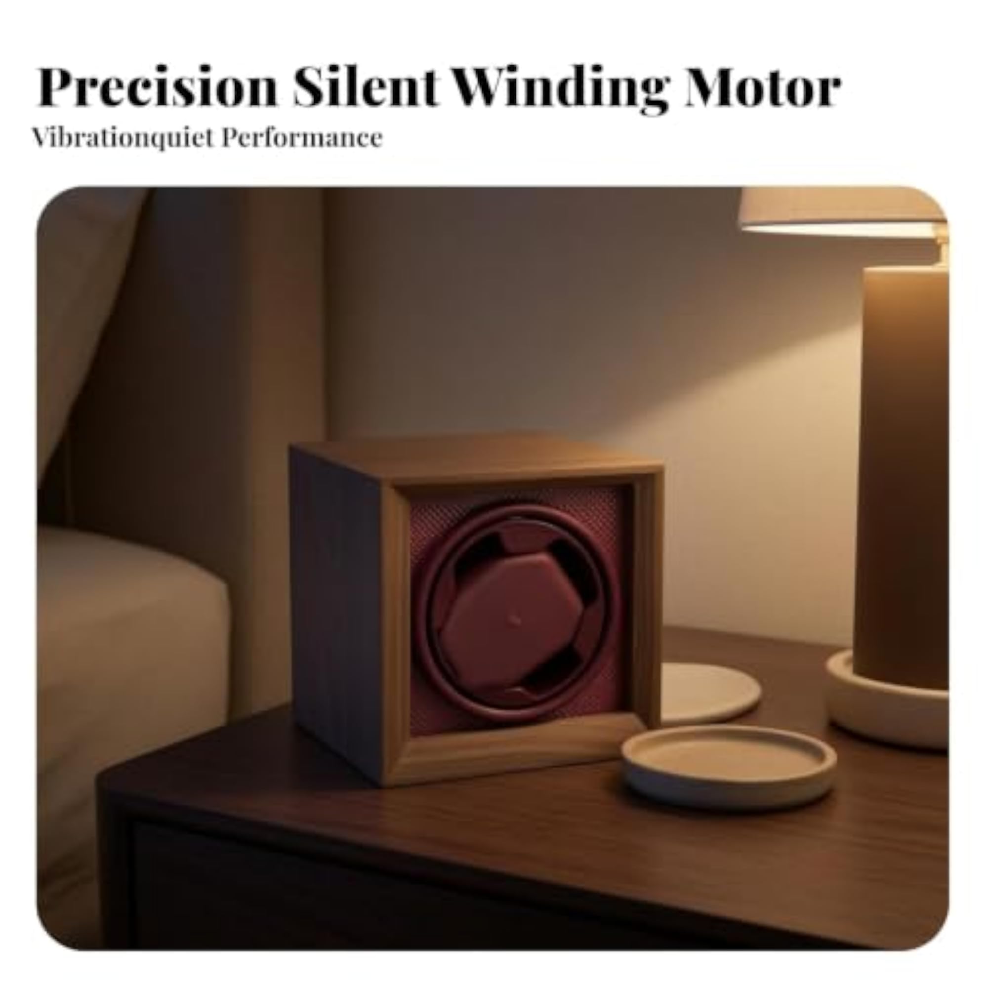 Quiet Automatic Timepiece Rotator, Compact Design for Nightstand