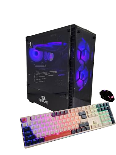 Image of Redragon - Gaming System - Blaze Series - Intel Core i7 13700K 3.4 GHz, NVIDIA RTX 4070, 500GB PCIe 4.0 (NVMe), 32GB DDR5 RAM, 850W Gold PSU, 240mm AIO, Windows 11 Pro 64-bit, with Keyboard and Mouse