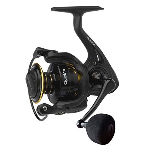 DAM Quick 3, Moulinet de Pêche, Moulinet à Tambour, Pêche Polyvalente, Moulinet à Grande Vitesse pour des Performances Douces et Puissantes, Unisexe, Noir, 8000