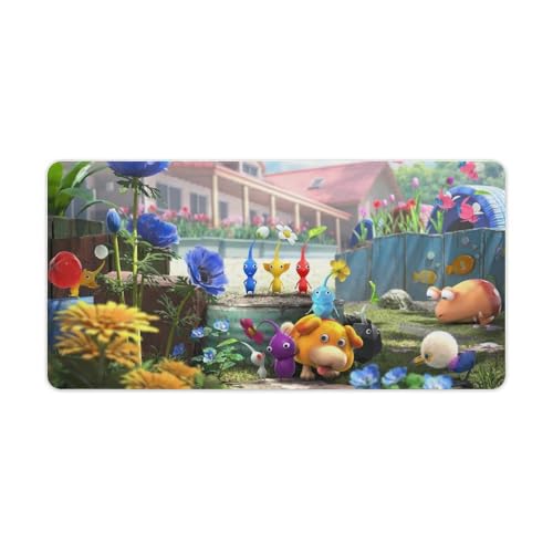 ピクミン マウスパッド 大型 可愛い ゲーミングマウスパッド 光学マウス対応 超大型マウスパッド ゲーミング 装飾用デスクマウスパッド 個性的 防水 滑り止め 快適操作性 人気 漫画 プレゼント 30x60cm