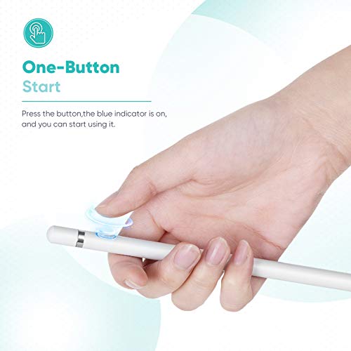 ORIbox Stylus Pen for iPad, Digital Pencil Smooth Precision Capacitive Pen Ultra Fine Point, Universal for iPhone/iPad Pro/Mini/Air/Android/Microsoft/Surface and Other Touch Screens, E-White - Thumbnail 5