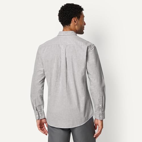 Image of Amazon Essentials Men's Long Sleeve Oxford Dress Shirt, Regular-Fit, Button-Down Collar, Chest Patch Pocket, 100% Cotton