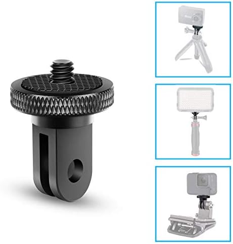 Vkesen 1/4"-20 Tripod Adapter Camera Mount Accessory for GoPro Ecosystem Aluminum Adapter Mounting Cameras to for GoPro Mount and Other Action Cameras(2 Packs)