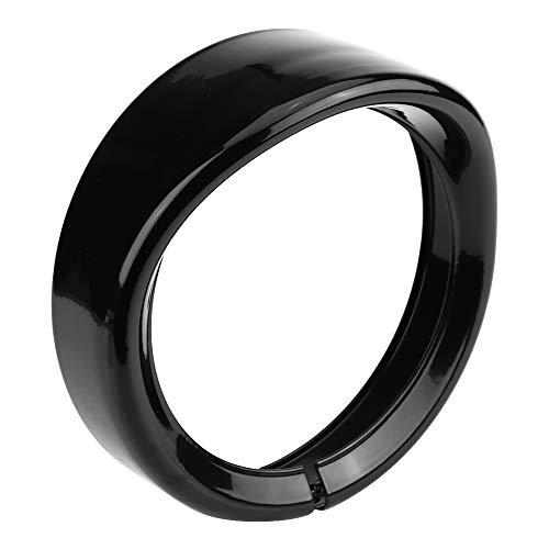 Garniture de phare moto 7" en alliage d'aluminium noir pour Road King