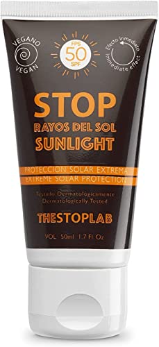 THESTOPLAB - Stop Rayos del Sol. Protección solar extrema FPS 50. Uso en condiciones extremas, para una tez natural y una protección invisible diaria, 50ml Cover