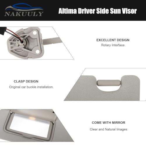 Driver Side Visor for Nissan Altima