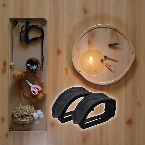 2Pcs Black Beam Strap Pedal Straps Cycling Kids Bike Foot Pedal Straps Toe Clips Straps Tape Cycling Parts and Components for Fixed Gear Bike