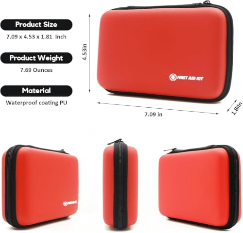 First Aid Kit Mini Small Waterproof Portable Compact Home Car Travel Hiking - image 2