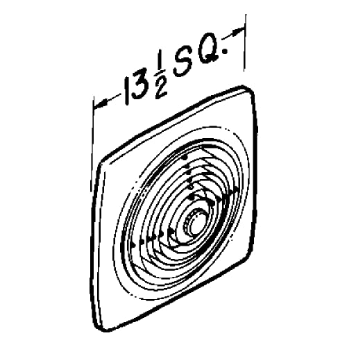 Broan-NuTone 506 Chain-Operated, Through-the-Wall Ventilation Fan White Cover, 430 CFM, 7.5 Sones, 10'