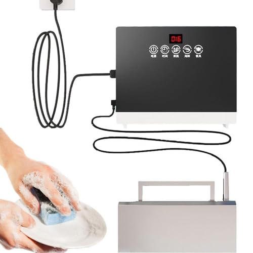 Ultraschall Geschirrspüler Multifunktions Touch Control Reinigungsmaschine für Geschirr, Obst und Meeresfrüchte - Installationsfreies Haus Spülbecken Gerät