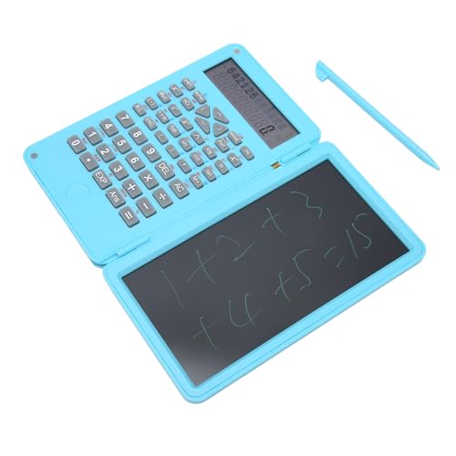 Calculadora científica de 10 dígitos compacta con bloc de notas de 6 pulgadas ligero azul