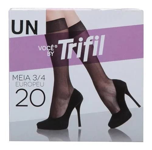 Meia 3/4 Europeu, Trifil, Feminino, Natural, 35-38