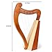 LOMUTY 19-String Lyre Harp with Tuning Wrench Harp Instruments, Lyre Harp is Good Choice for Music Lovers, Beginners and Friends