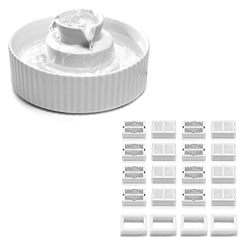 White Ceramic pet Fountain Cover