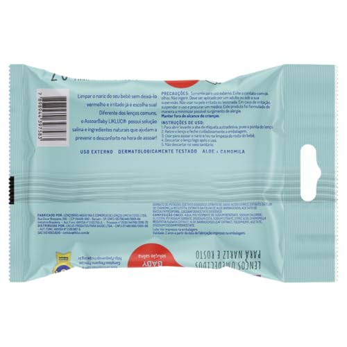Likluc Assoarbaby Lenços Umedecidos Com Solução Salina Branco Tamanho Único