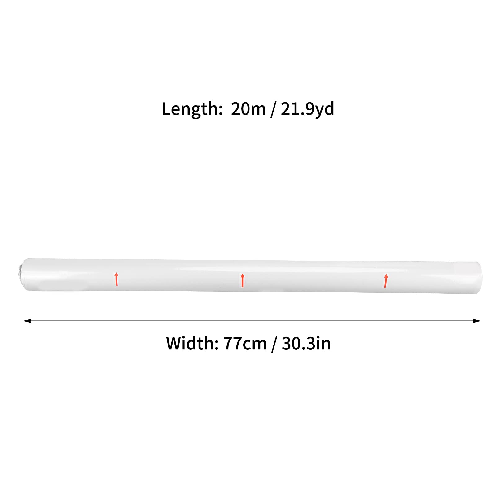 Rouleau de Papier d'Art Professionnel, 77 cm x 20 m, Papier Dessin Peinture 120 g/m², pour Art Mural, Tableau, Chevalet, Emballage Cadeau, Loisirs Créatifs Enfants et Adultes