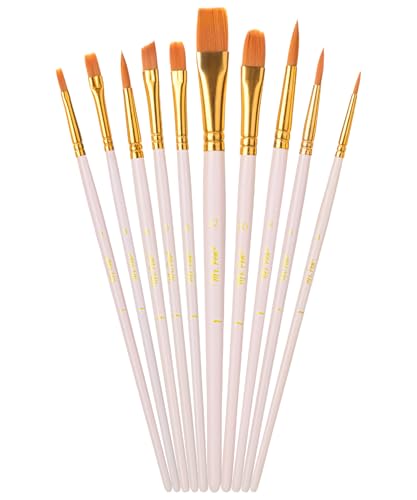 Mr. Pen- Acrylic Paint Brushes Set, 10 Pack, Round &