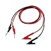 Produktbild Oiyagai 2 Stück 4MM stapelbare Bananenstecker und Alligator-Clip-Prüfleitungen für Multimeter oder Labor-Elektroprüfung (Rot + Schwarz)