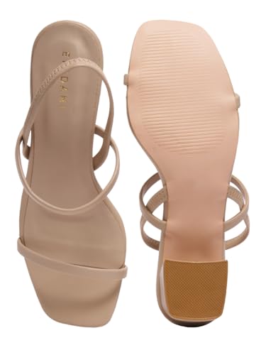 Image of ERIDANI Amaris Strappy Heels |Trendy Lightweight Durable Fashion Elegant Modern Design |Perfect Fit Soft Feel