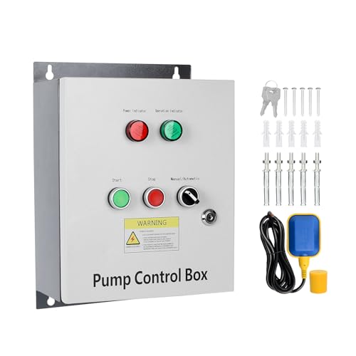 3 HP Well Pump Control Box, 220V 10A Three-Phase, with