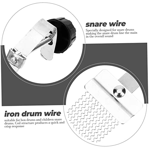 Milisten Girdle 2Pcs Replacement Half Cajon Snare Sound Accessories Design Belt Parts Musical Drum Spring Iron Percussion Accessory Sand Instrument Wire For Snare Drum Snare Drum Snare Drum #TOP5