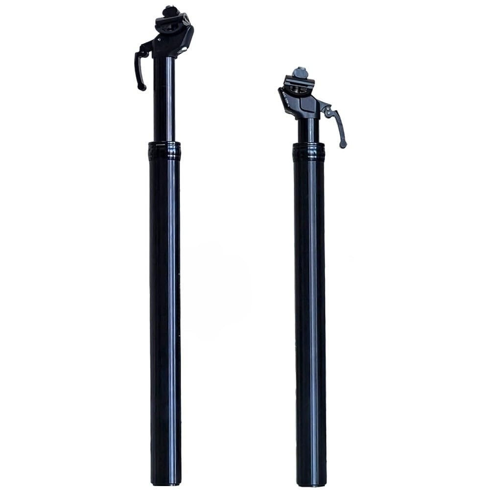 Regulowana sztyca z zakraplaczem z zawieszeniem 170 mm do roweru, stopu aluminium i stali nierdzewnej, składany uchwyt, kompatybilny z ramą 33,9 mm