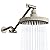 SparkPod 6 Inch High Pressure Rain Shower Head with 9 Inch Stainless Steel Shower Arm and 11 Inch Solid Brass Extension Arm (Brushed Nickel)