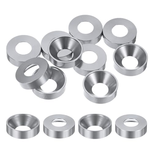 M METERXITY 10-Pack M8 Countersunk Finish Washers, Hole Dia 0.31