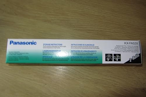 Nastro A Trasferimento Termico Compatibile Panasonic KX-FA54X – Nero – Per Ca. 105 Pagine (Set) – Sostituisce KX-FP143, KX-FP141 E Serie 140/230/240