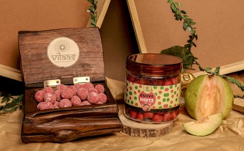 Image of VILAAS Guava Shot Mukhwas Candy Balls 300gm | Sweet & Tangy Guava Flavour Mouth Freshener | Traditional After-Meal Treat | Flavoured Mukhwas Snack