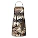 LINGF Cucciolo di procione stampato grembiule da cucina grembiuli da cucina bavaglino impermeabile con 2 tasche grembiule da cucina unisex